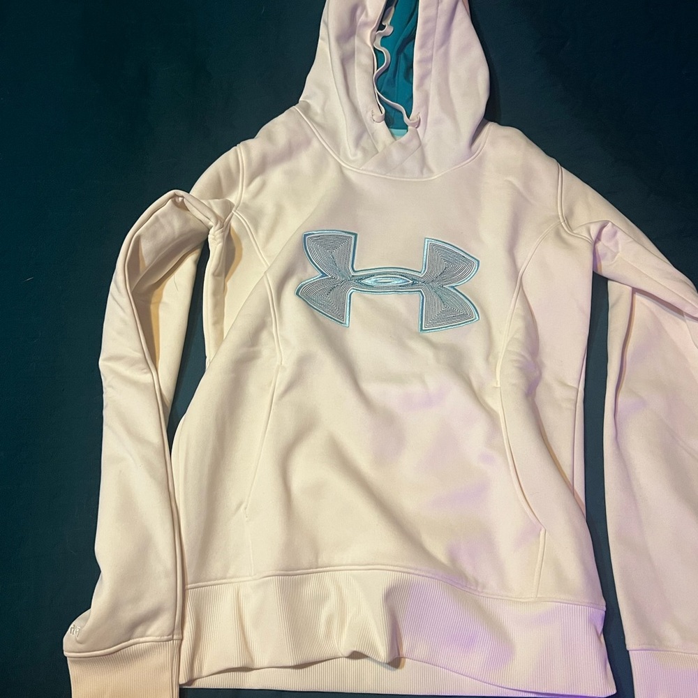 Under Armour Off-White Hoodie with Logo